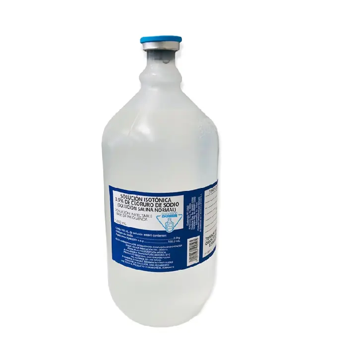 SOLUCION SALINA NORMAL 500ML (SOLUCION ISOTONICA 0.9% DE CLORURO DE SODIO)