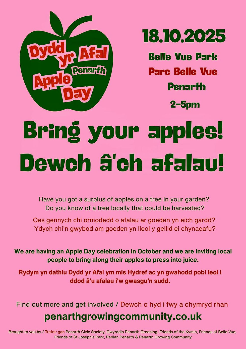 Penarth Community: Apple Day 18 Oct 2025