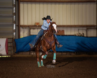 Barrel racer running home at CanCan Production's CanFest