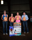 Award winners in Denison Iowa barrel race