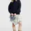 Miniature : Floral Print Long-Sleeved Tiered Dress