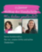 Steffi und Dilyana halten ihre Schreibblöcke hoch. Überschrift: 23.Januar - Welttag der Handschrift. Text: Keine Autokorrektur. Nur wir, unsere Stifte und echte Gedanken.