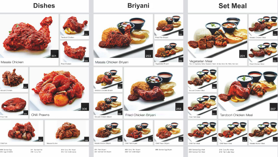 Kamala Restaurant Menu