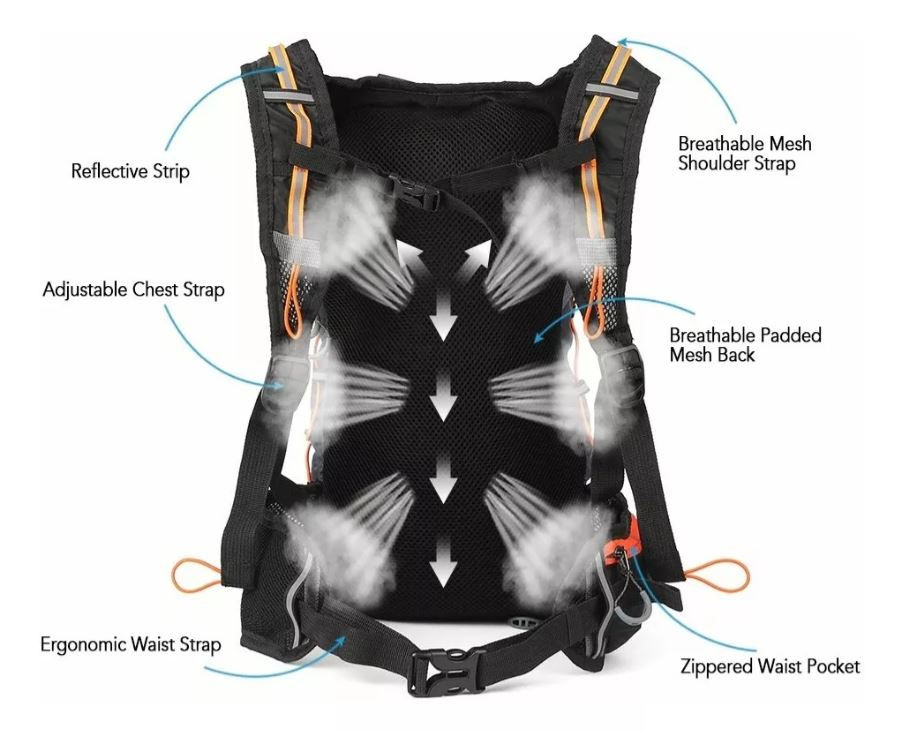 Miniatura: Mochila Hidratación Hiking Campismo Ciclismo+bolsa De Agua2l