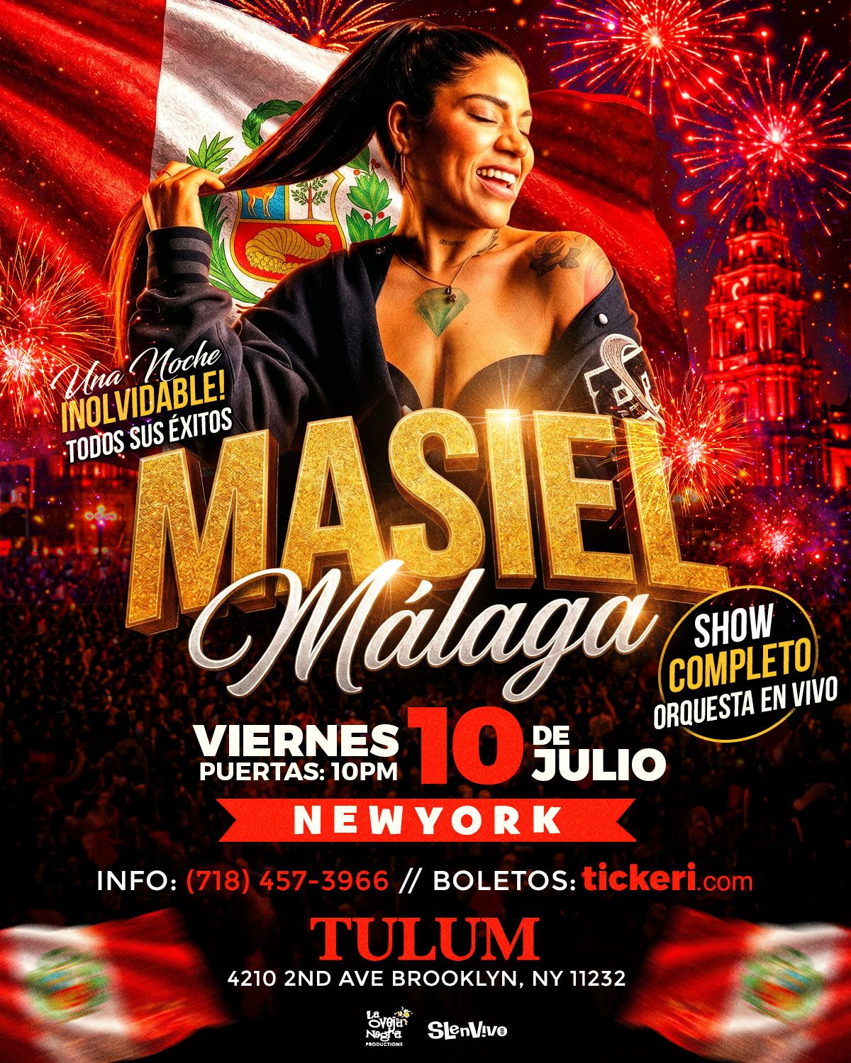 ✨🇵🇪No te pierdas a Masiel Málaga en Brooklyn🇵🇪✨