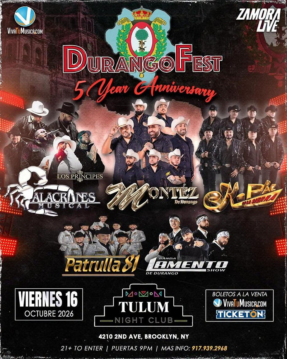🎶🤠 ¡Llega el Durango Fest 5 Year Anniversary a Tulum Night Club!