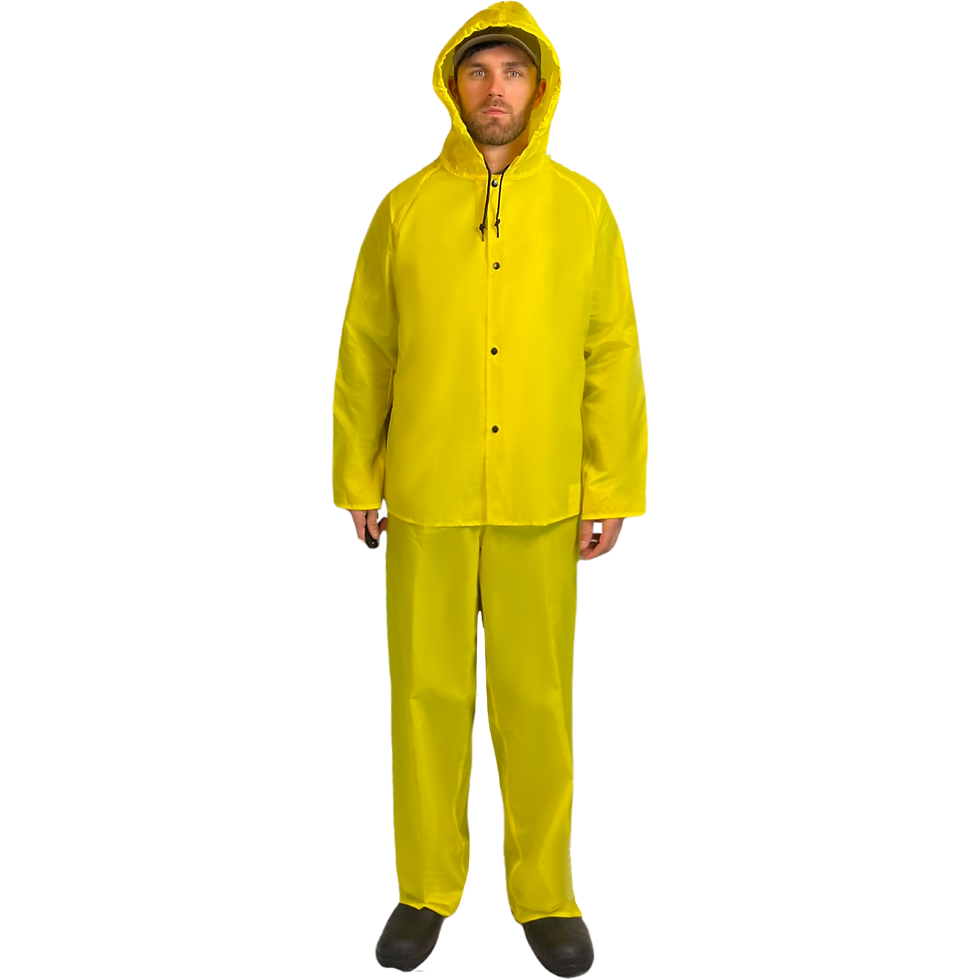 Thumbnail: 410AHJ -30" Nylon Jacket w/ Attached Hood (Yellow)