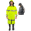 Thumbnail: 910SHC - Hi-Viz Reversible 48" Coat w/ Hood (Fluorescent Yellow / Black)