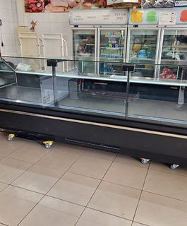 Deli display and freezer refrigeration for a halal butcher in Logan.