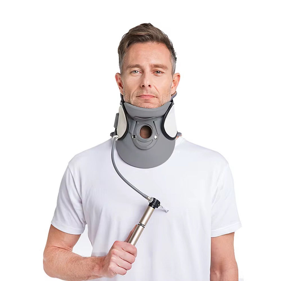 תמונה ממוזערת: צווארון תומך צוואר מתנפח להקלה על כאבי צוואר NeckAir