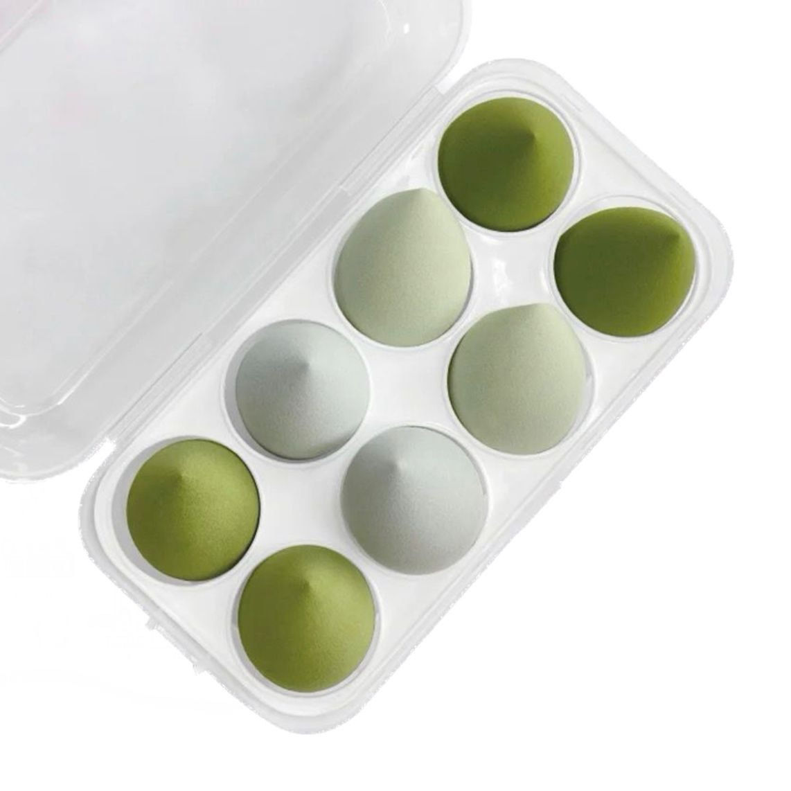 ספוגיות איפור מקצועיות - סט 8 יח' ספוגית איפור למייק אפ