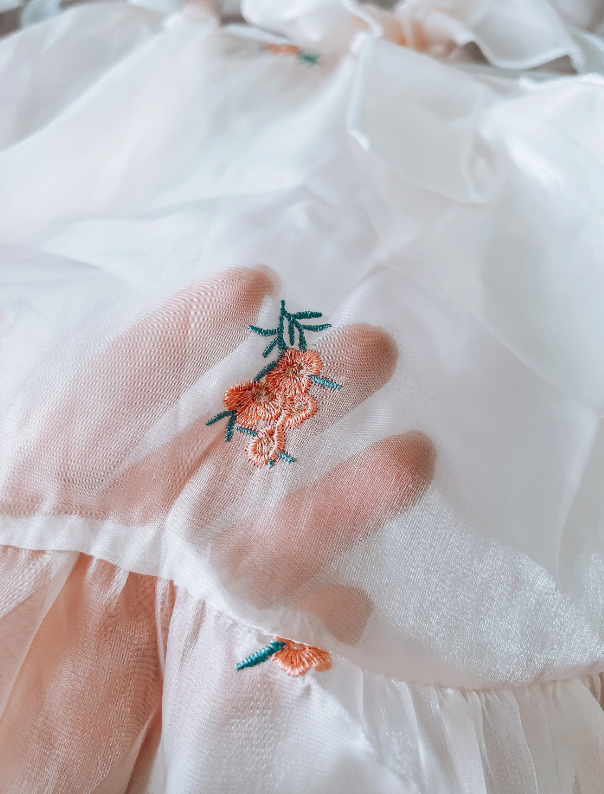 Thumbnail: Mesh Flower Embroidery Princess dress