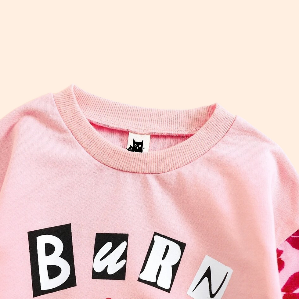 Thumbnail: Mean Girls theme Baby girl Burn Book crewneck romper