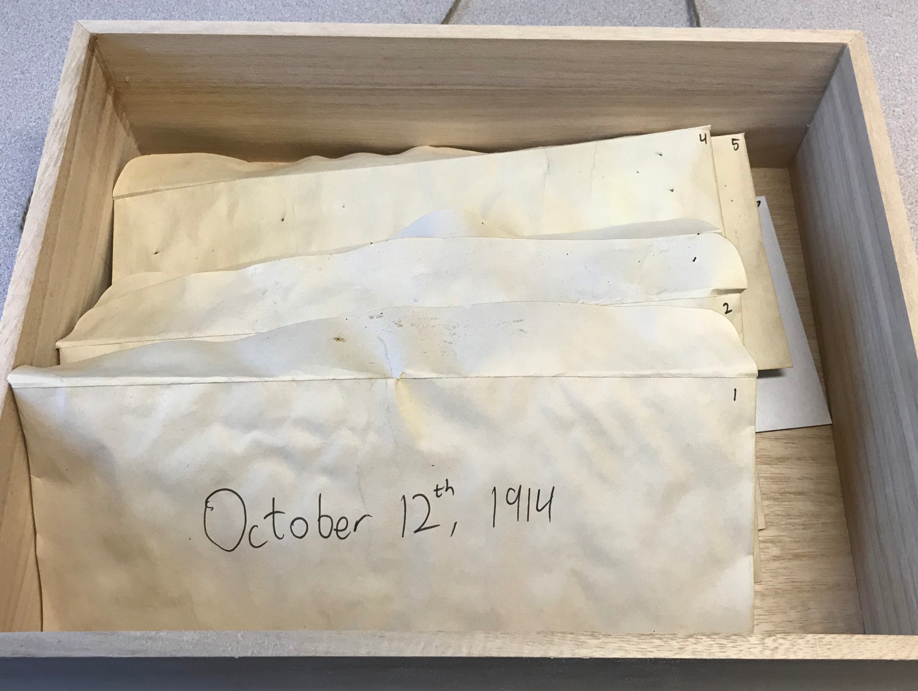Box of soldiers' letters