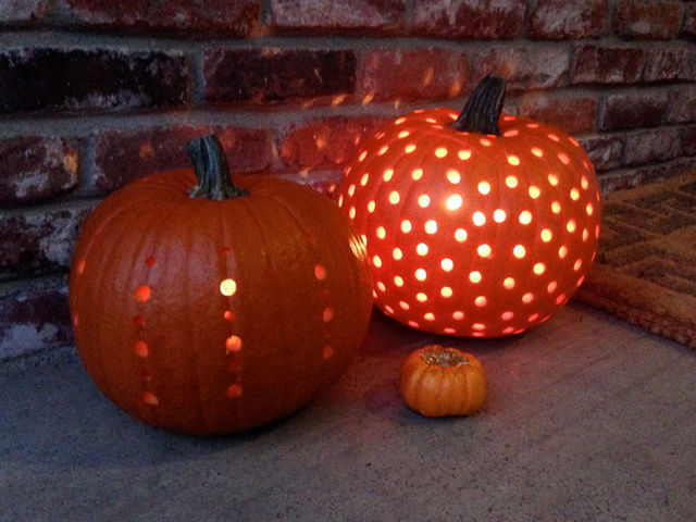 Pumpkin Carving with a Drill