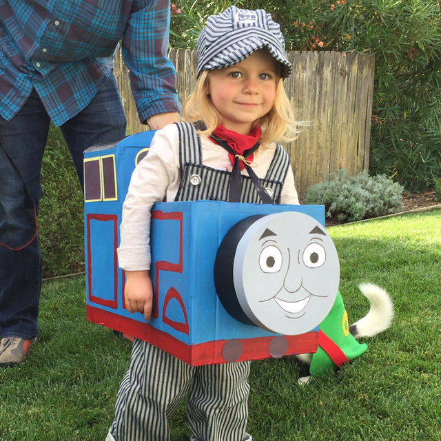Thomas and Percy DIY Halloween Costumes