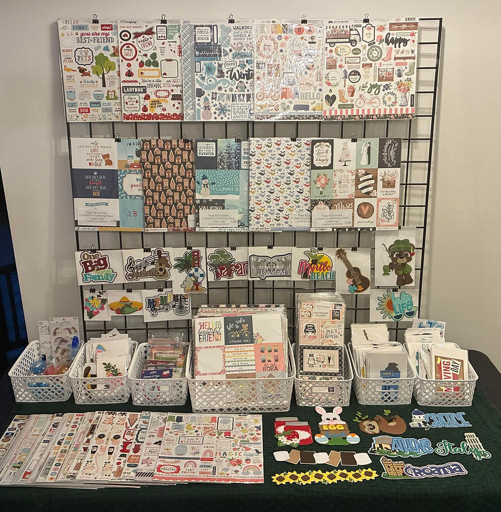 Scrapbook Supply Vendors Local to Hillside Hideaway Retreat