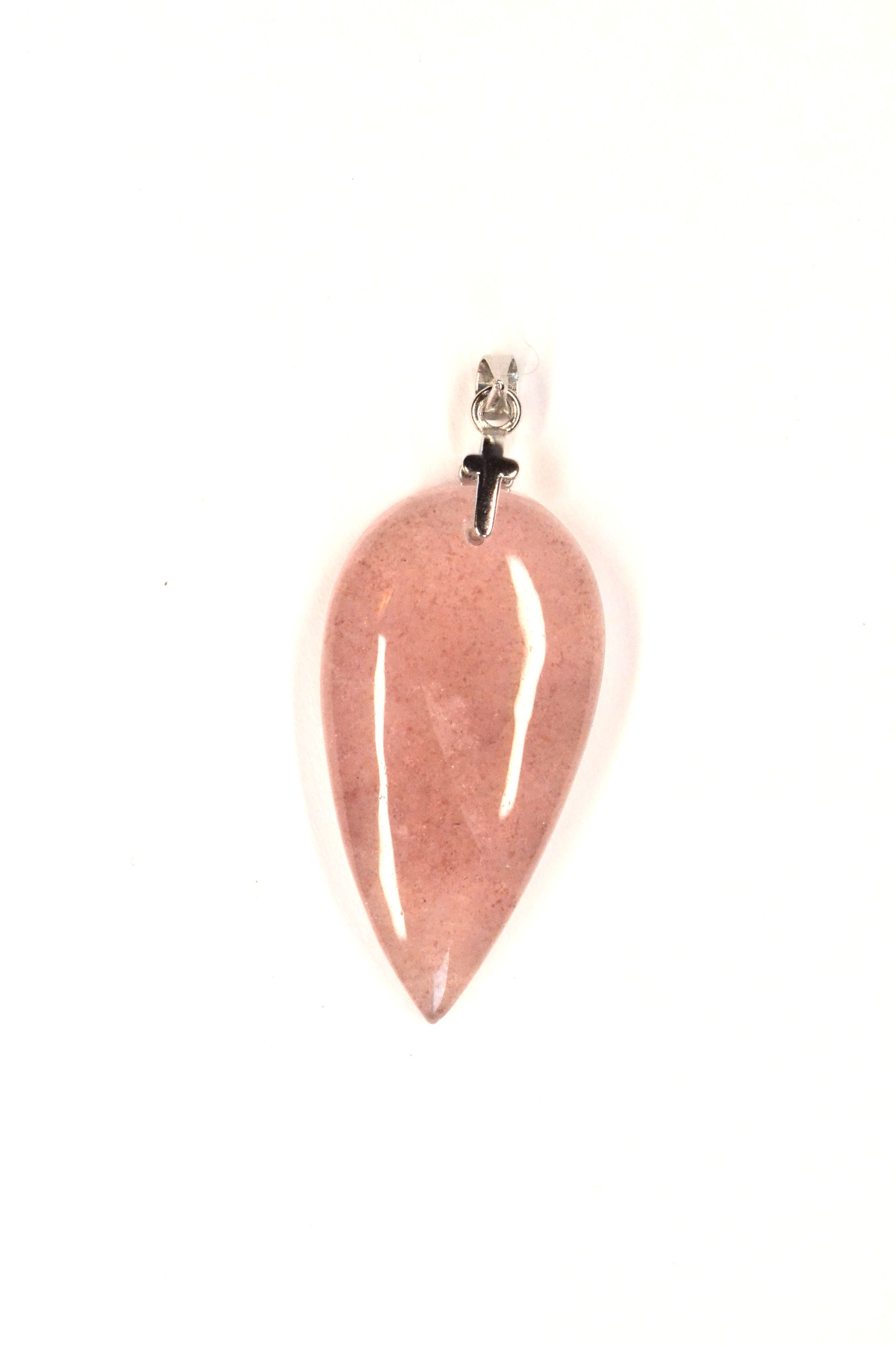 Pendentif en quartz fraise