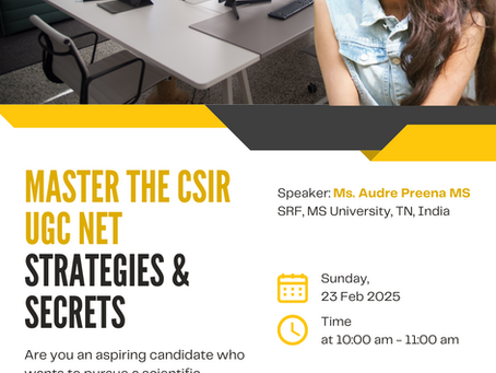 Webinar: Master the CSIR UGC NET Strategies & Secrets