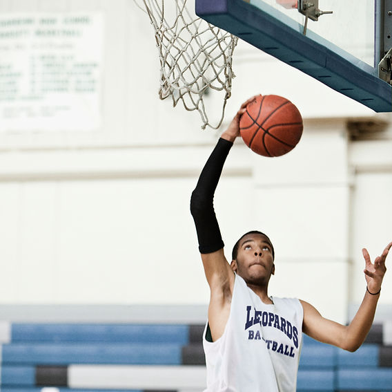 Basketball Dunk Attempt