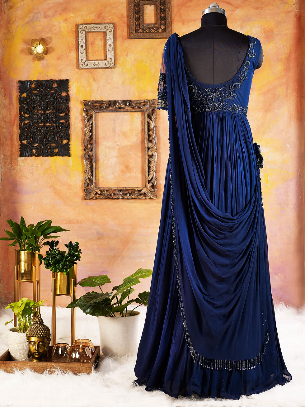 Thumbnail: Self embroidered Gown
