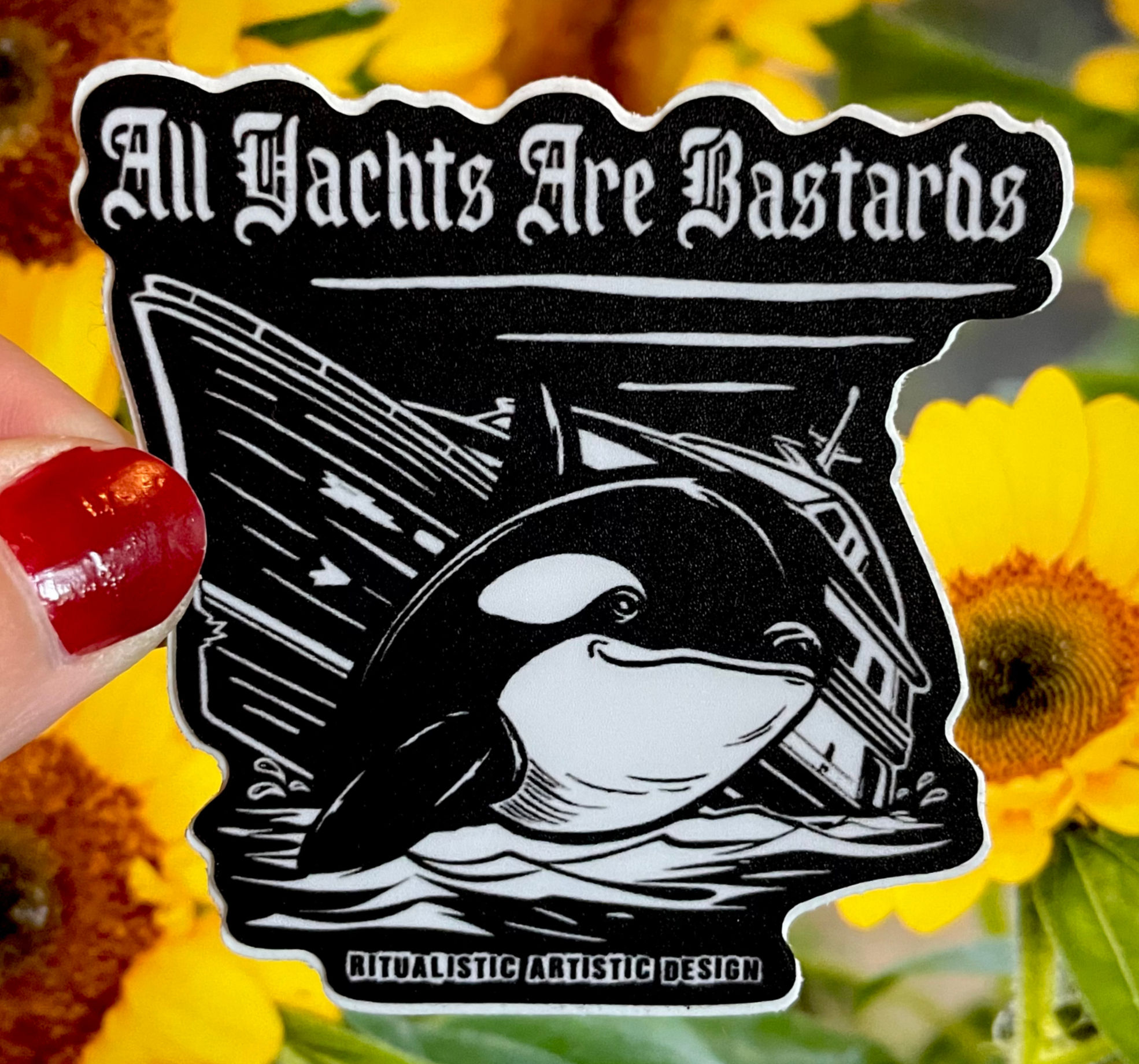 All Yachts Are Bastards [AYAB] Sticker