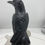 Thumbnail: Black Onyx Crow w/ Smokey Quartz Beak on Calcite Branch