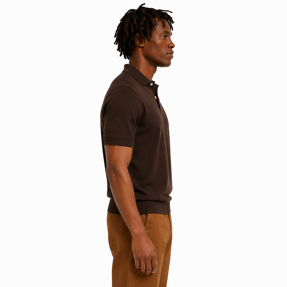 Thumbnail: Dark Brown Piqué Polo
