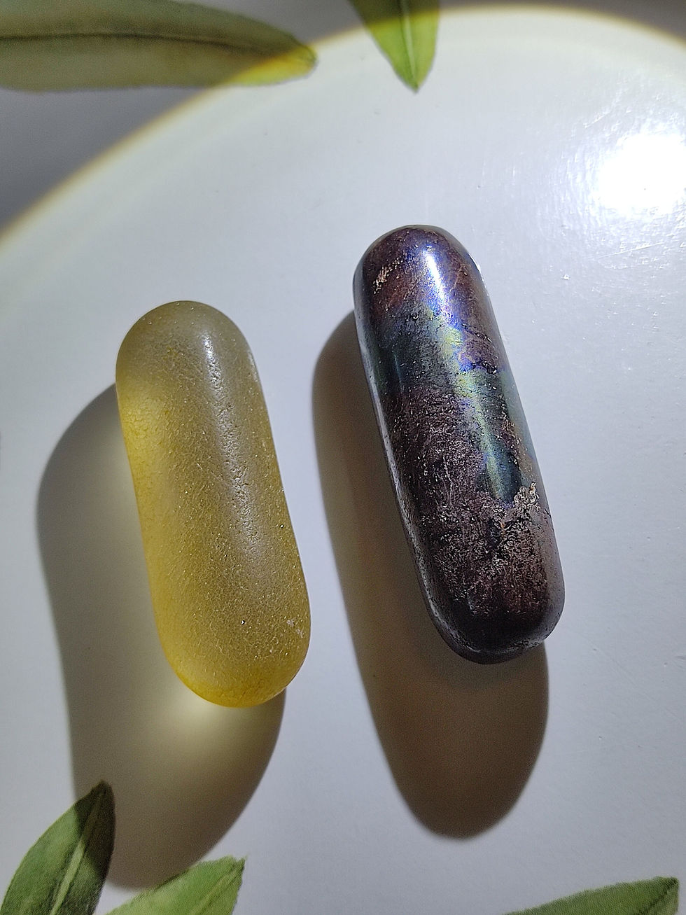 Thumbnail: Set of 2 - Multi Colored "lek Lai" Cave Elements and Laotian Pad Thawee