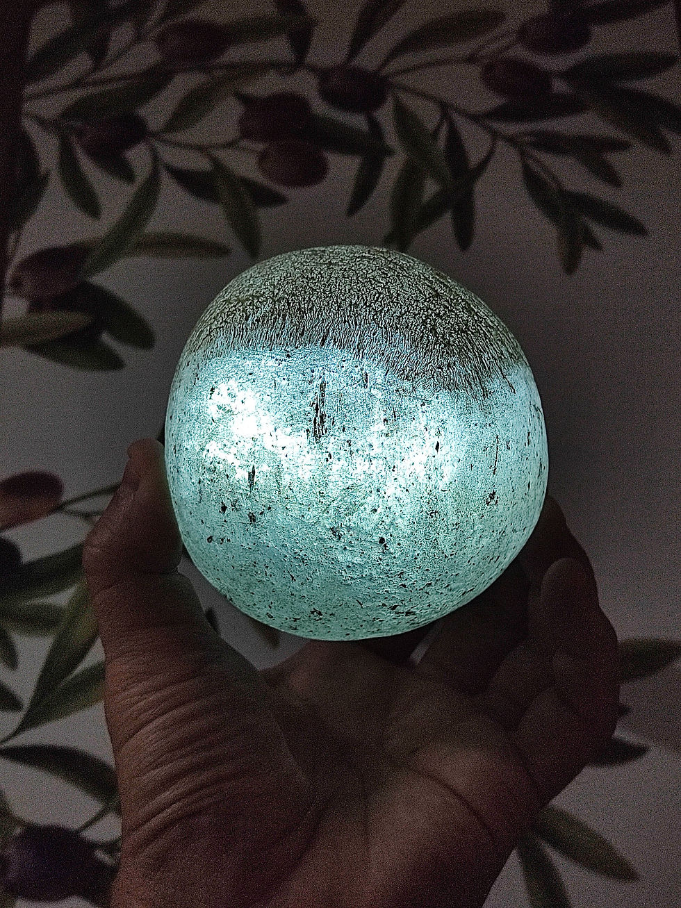 Thumbnail: 959g Sacred Cintamani "Wish Fulfilling" (White Teal) - Holy Grail