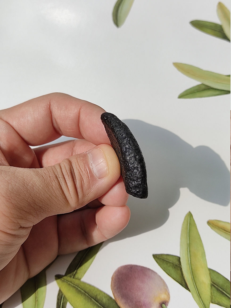 Thumbnail: 13g AA+ Tektite Indochine - Beautiful "Moldavite" Olive Green Translucent