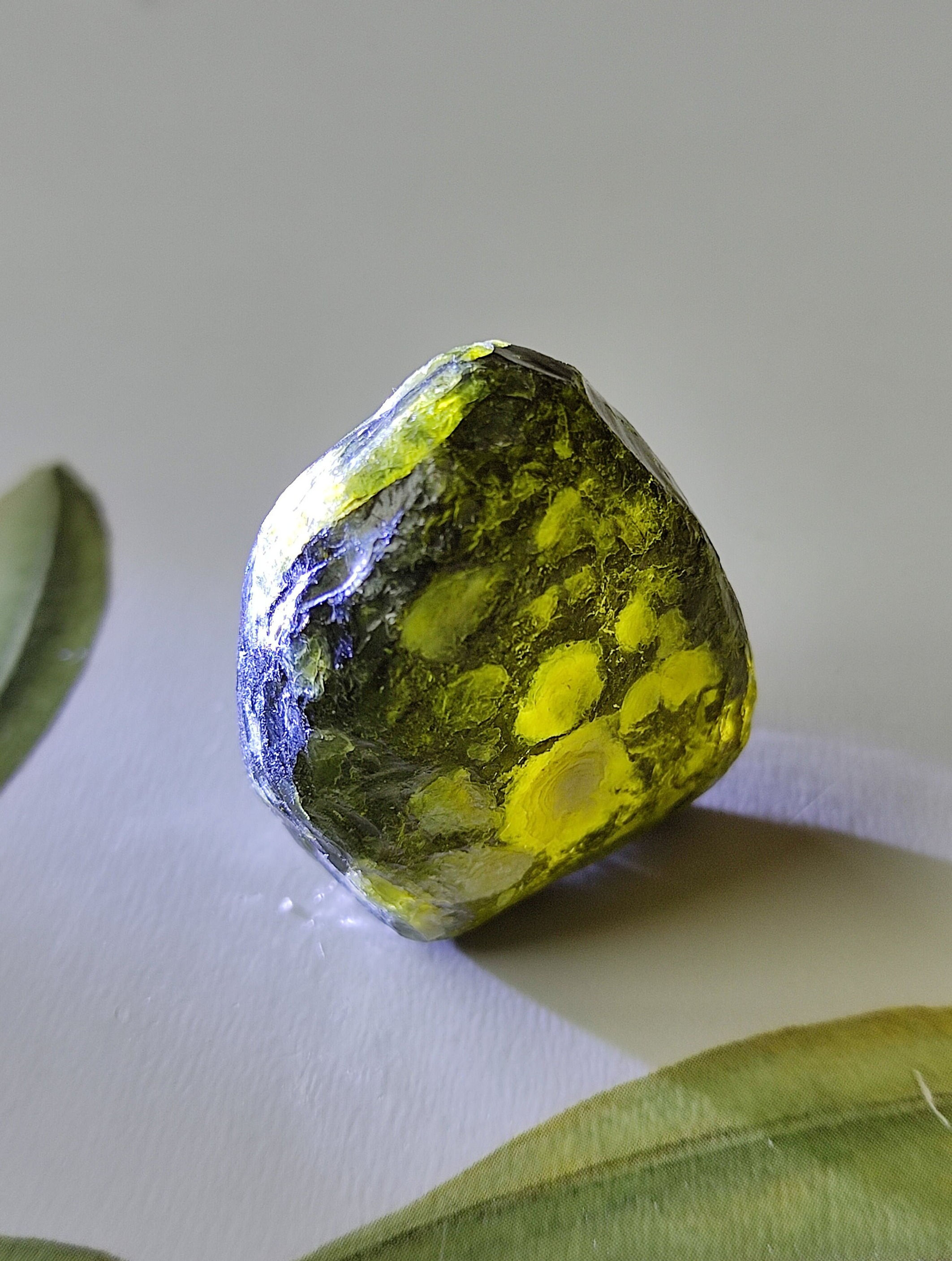 Beautiful Mali Natural Glass - Life transforming & Balanced - Heart Chakra Gem