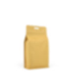 Zip Lock & Heat Seal Kraft Windowless Flat Bottom Stand-Up Pouch with dimensions of 120x220x60mm