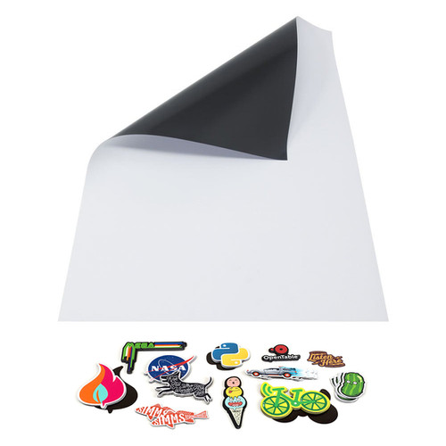 A4 Printable Glossy Holographic White Vinyl Labels