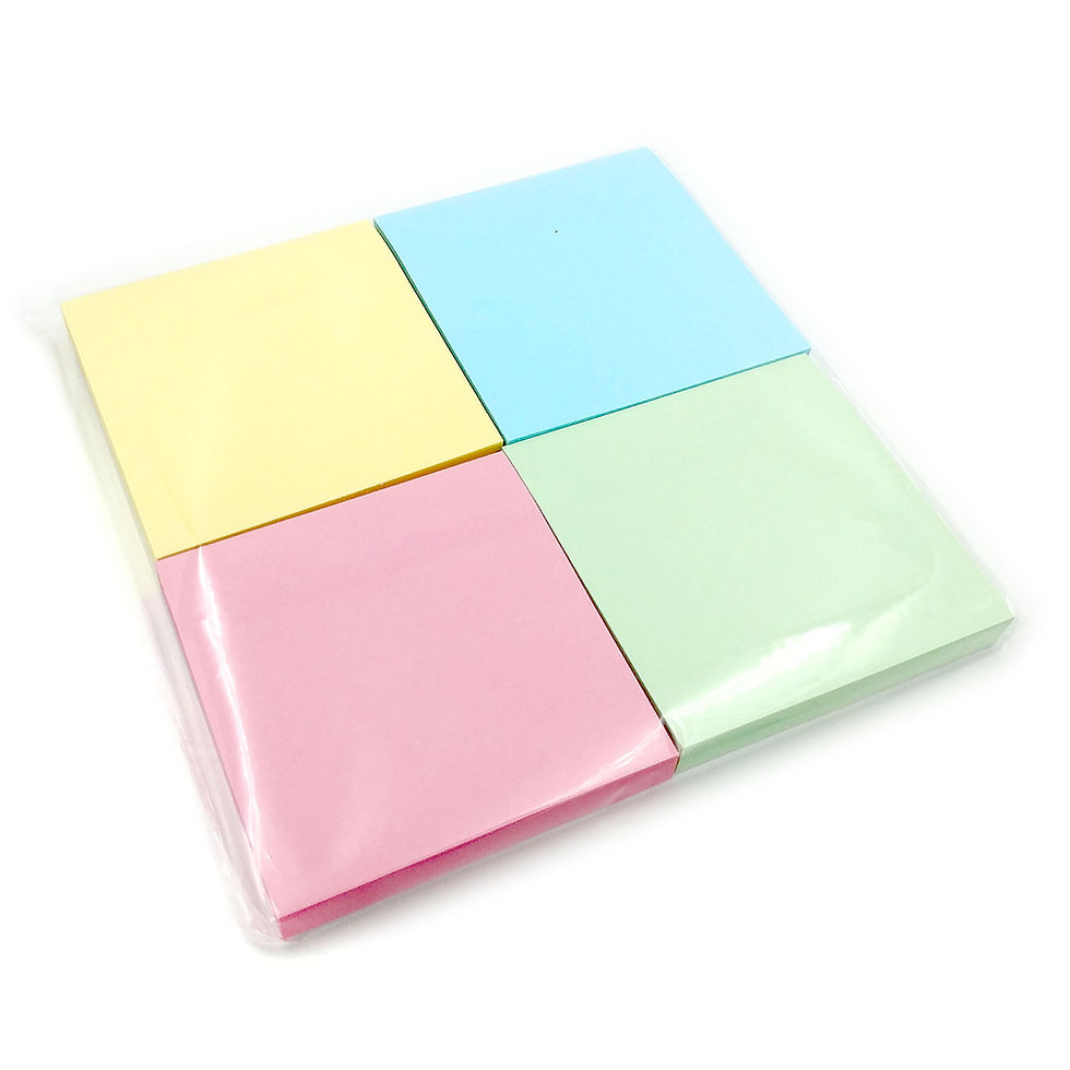 Thumbnail: Sticky Notes | Pastel | 3" x 3" / 76mm x 76mm | 100 Sheets per pad
