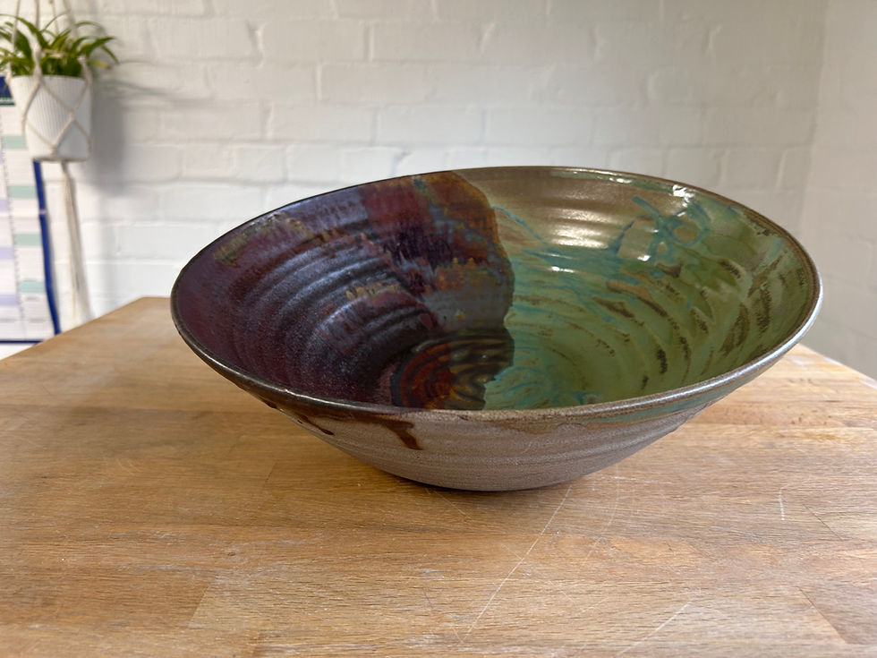 Thumbnail: Large Fruit Bowl in stoneware 