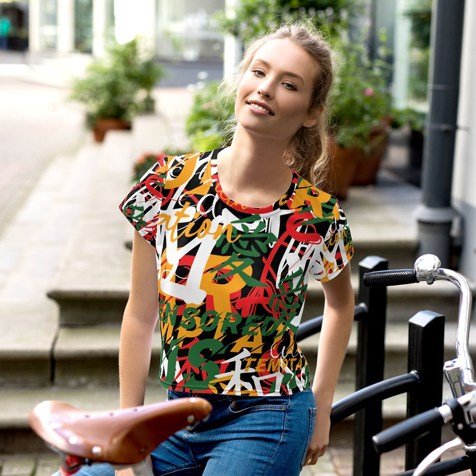 Graffiti Crop Top