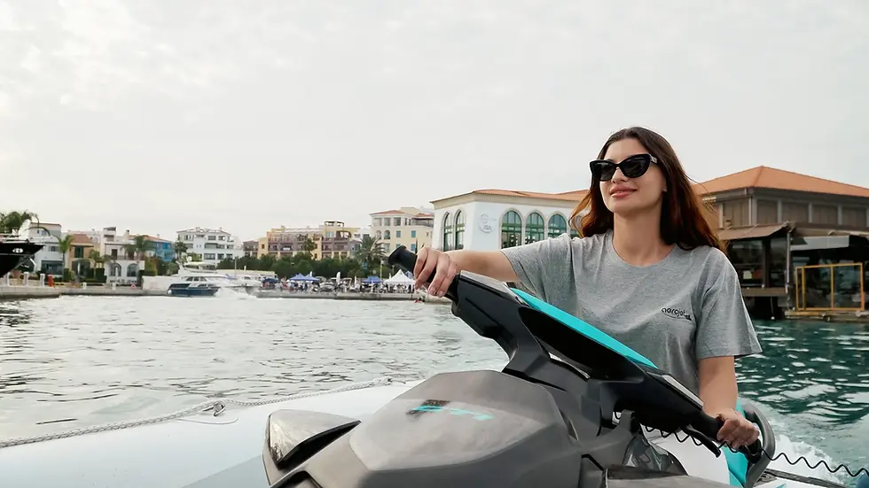 Navigating the jetski into an Aerojet