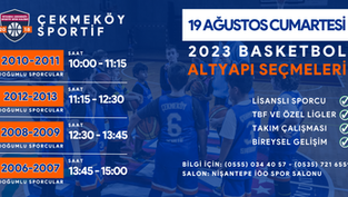 2023 BASKETBOL ALTYAPI SEÇMELERİ