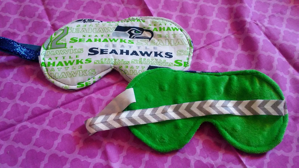 Thumbnail: Seattle Sleep Mask, Eye Wear, Travel Sleep Aid, Seahawks Gift