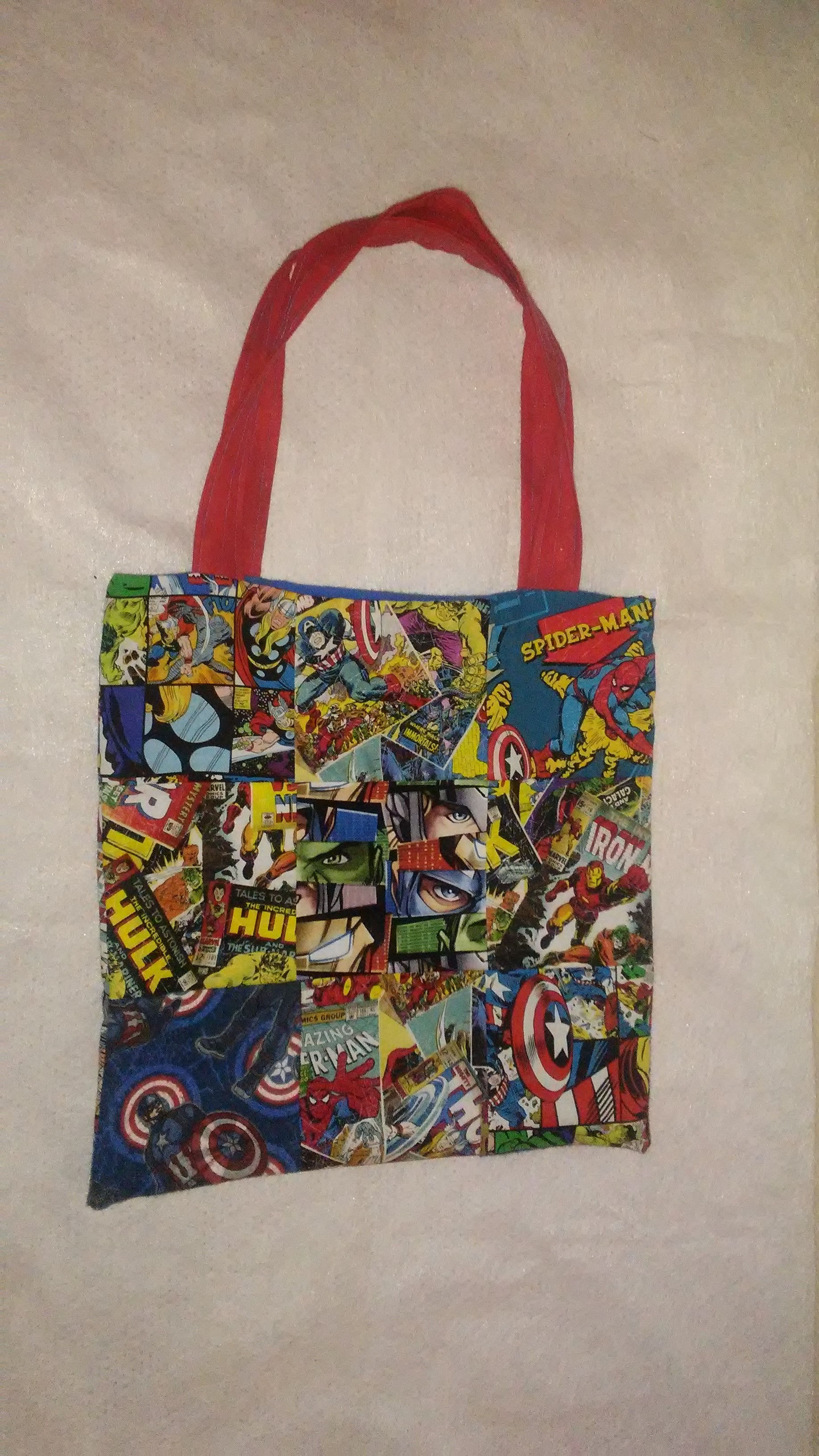 Avengers Shoulder Tote, Carry All, Superhero Book Bag,