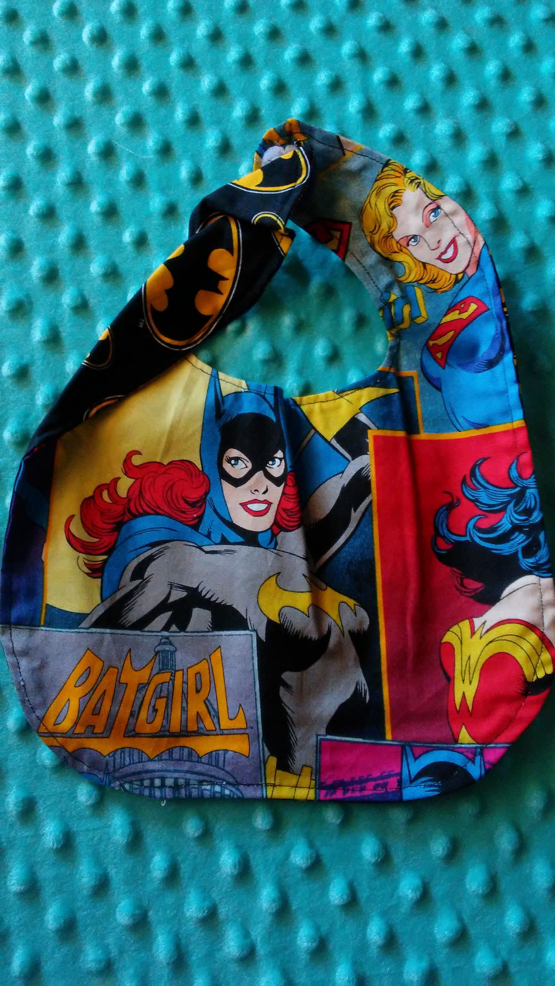 BatGirl, Baby Shower Gift, New Parent, Geeky, Nerdy, Toddler Bib, Bat Symbol