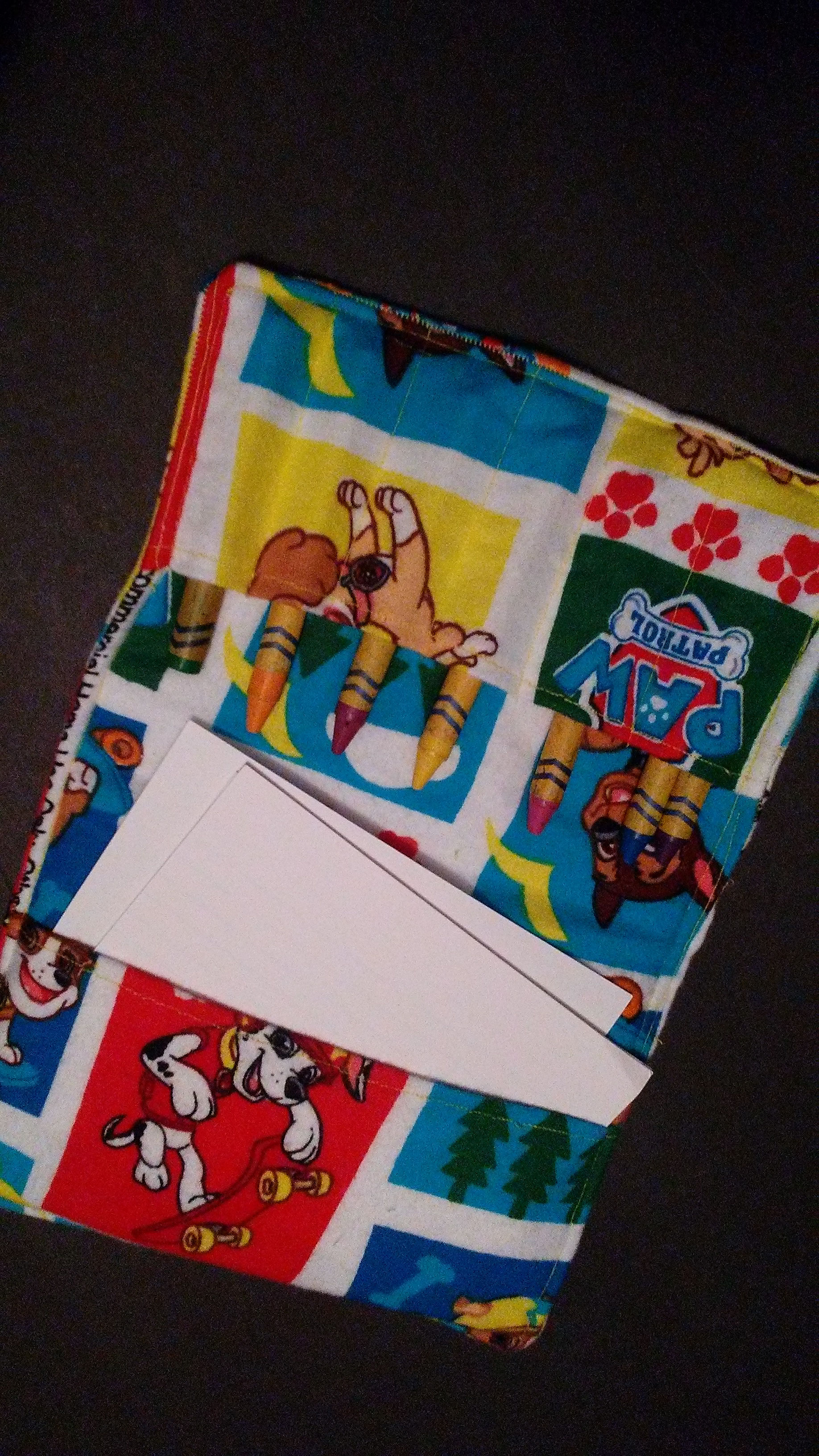Crayon Wallet, Paw Patrol, Young Artist Gift, Travel Aid, Toddler Toy, Party