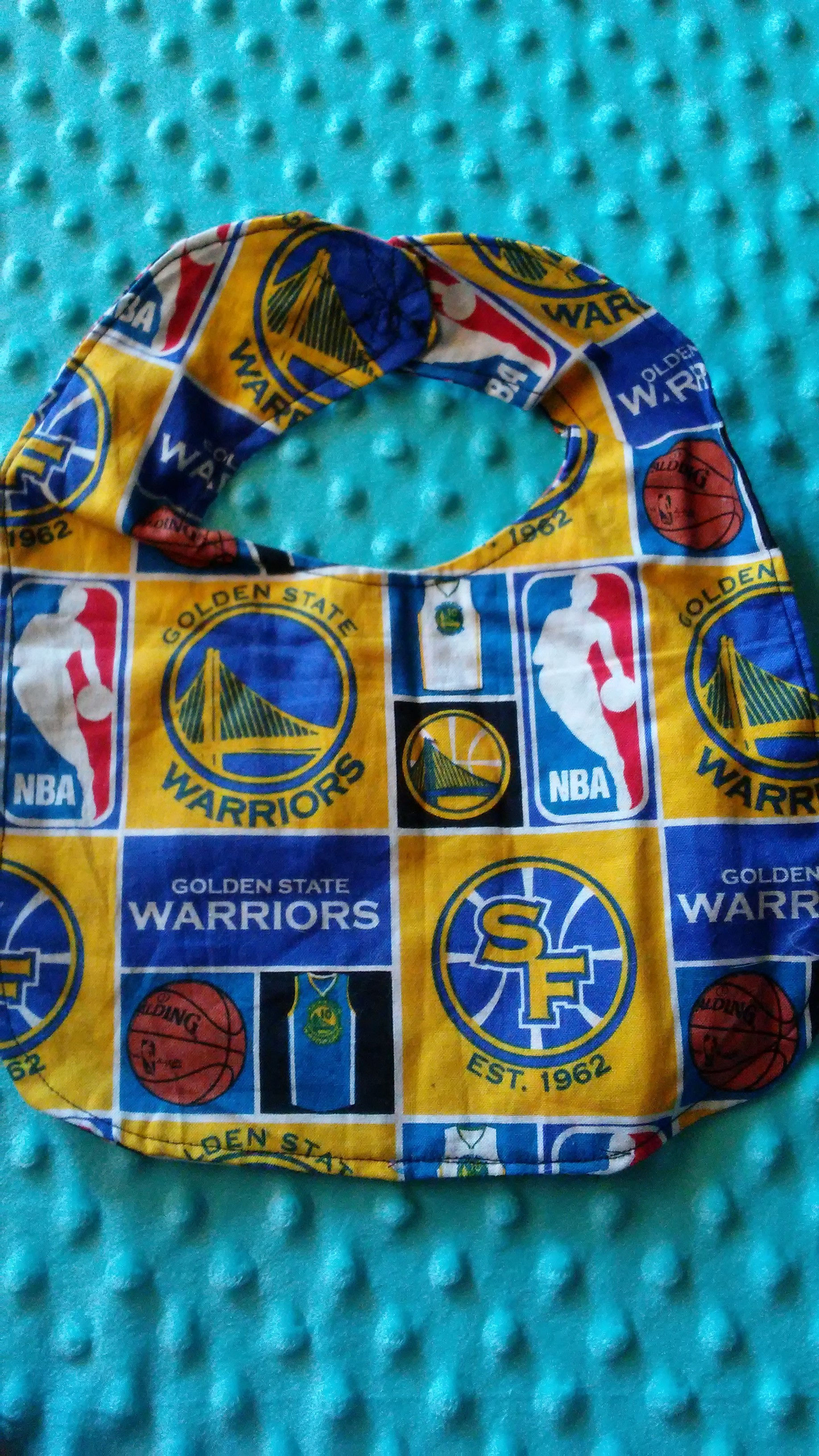 Warriors, New Parent, Baby Shower Gift, Golden State, Toddler Bib, Champions