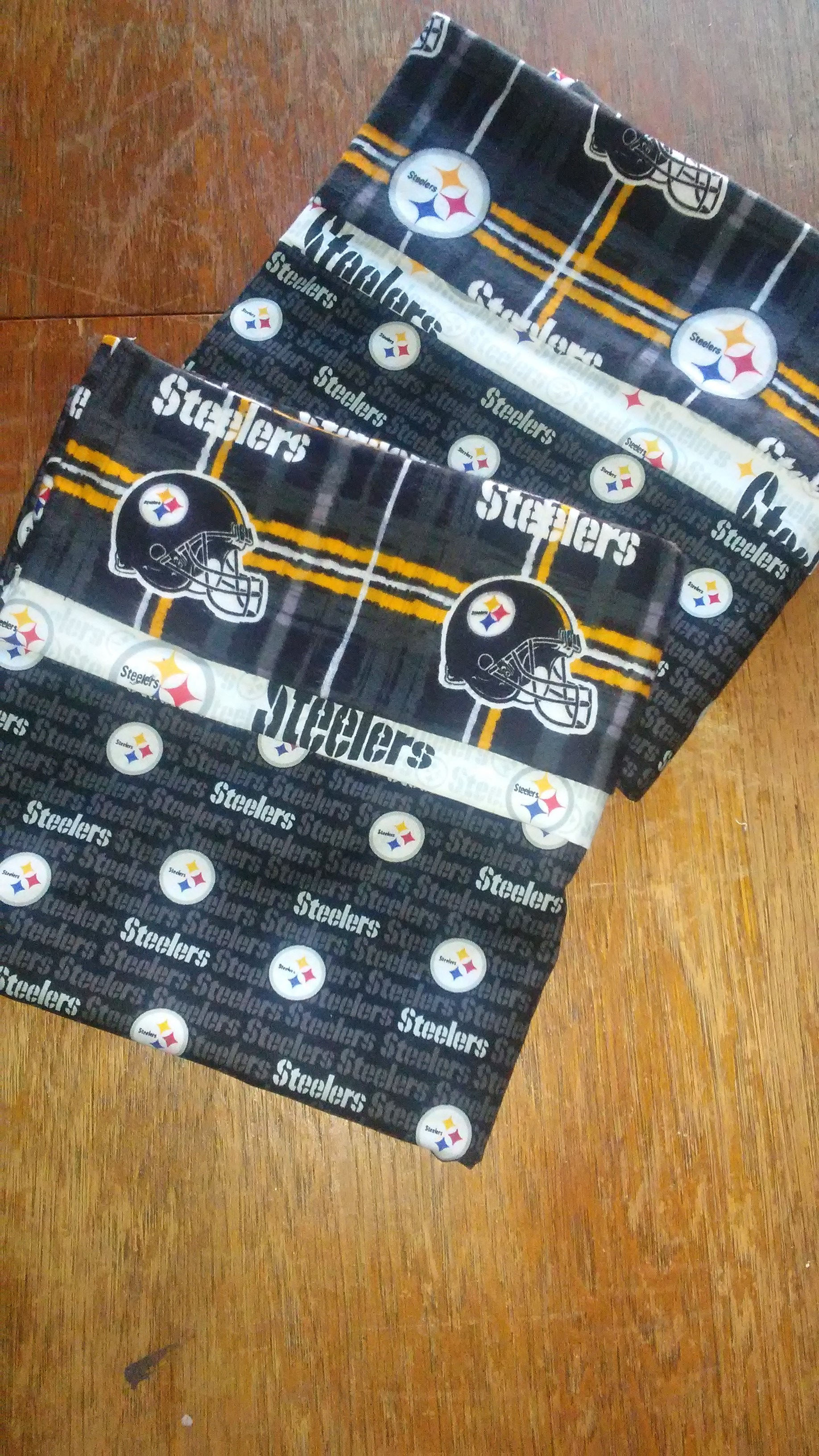 Standard, Pillowcase, Pittsburgh Steeler's, King Size, Sets. Football Fan Gift