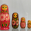 Thumbnail: Wooden Indian Doll Set Of 5 (Nesting Doll) Handpainted Traditional Ladies Design