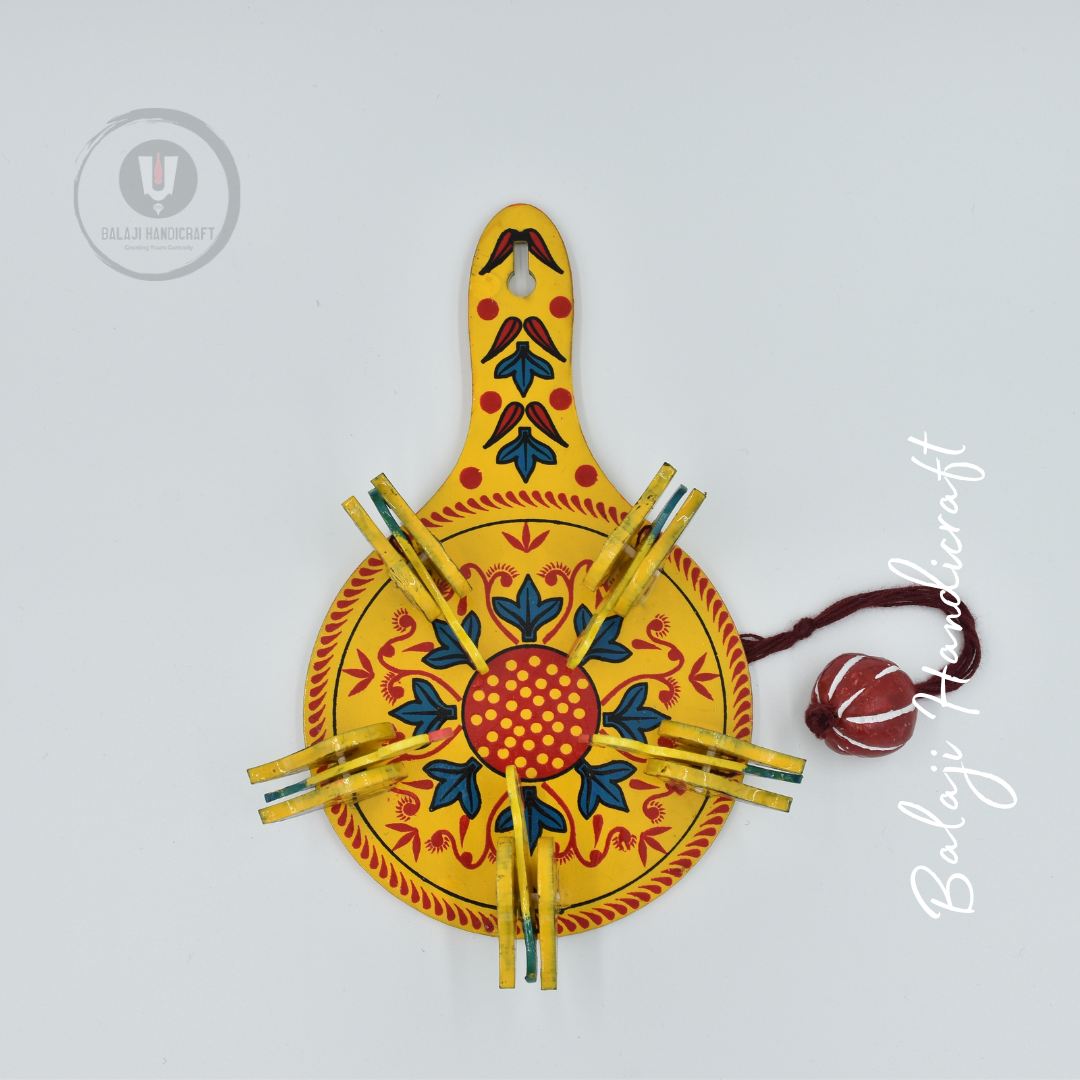 Wooden Bids Feeding(Dana Chugni) Toy Multi Color Traditional Banaras Handicraft