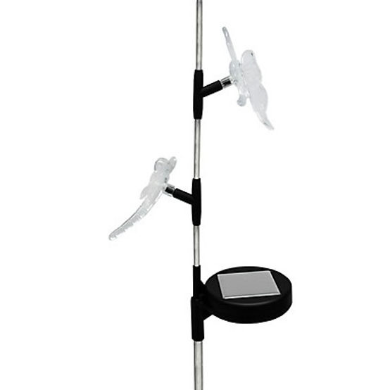 Solar Hummingbird and Flower Stake Light
