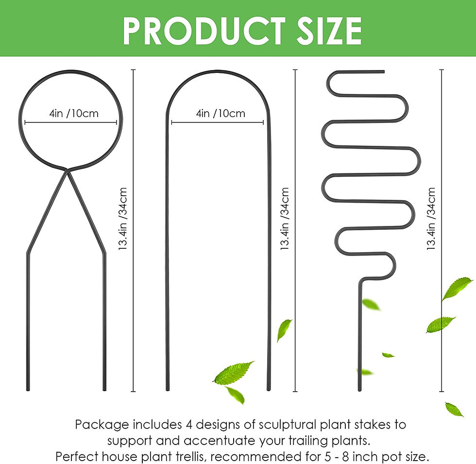 Thumbnail: Mini Metal Trellis for Potted Plants w/Twist Ties