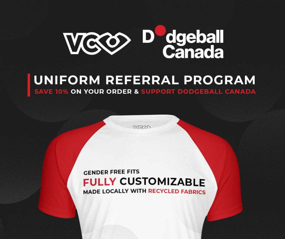 VC Dodgeball Canada Uniform Referral Program 2022
